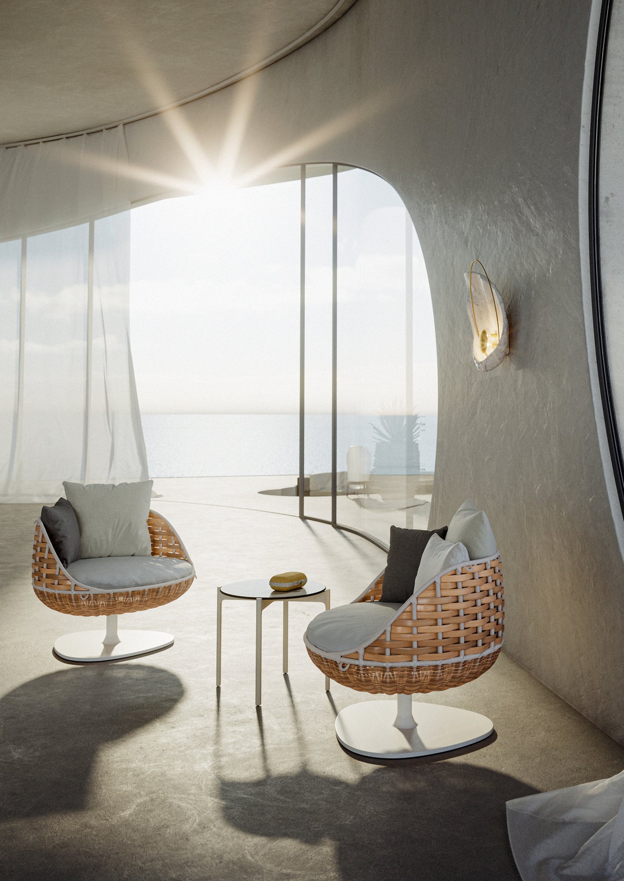 DEDON SWINGREST SwingUs 2er- Sofa inkl. Sitz & Rückenkissen