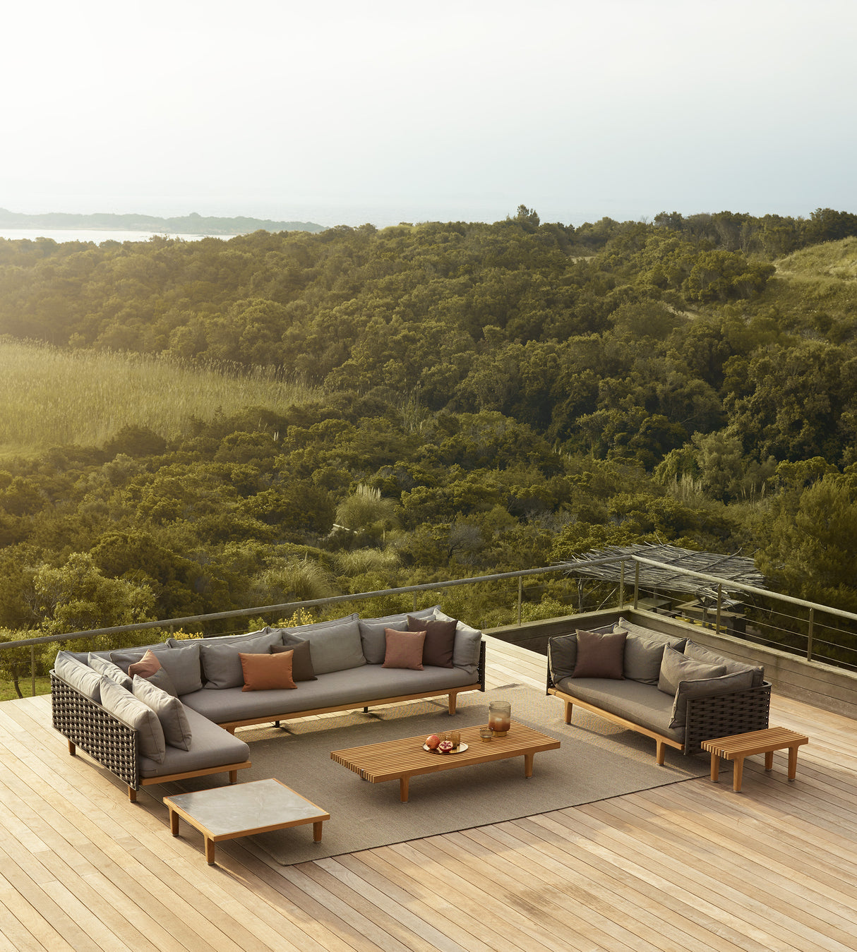 DEDON SEALINE verlängertes Daybed links inkl. Dry+ Kissenset