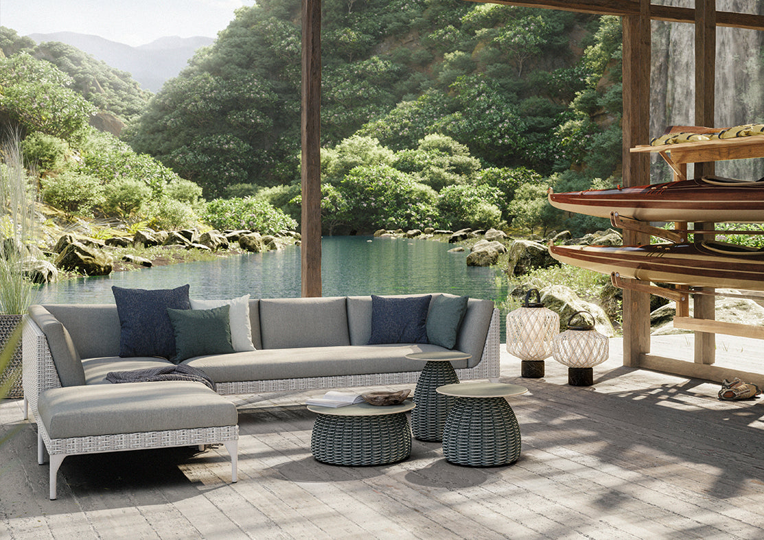 DEDON MU Daybed links inkl. Dry+ Kissenset