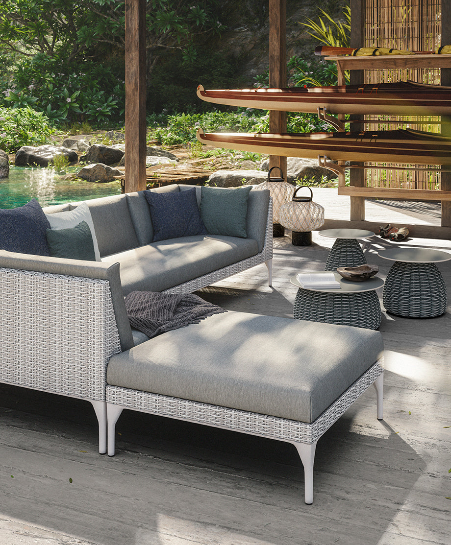 DEDON MU Daybed rechts inkl. Dry+ Kissenset