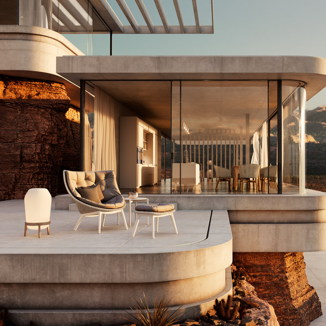 DEDON MBRACE ALU Hochlehner inkl. Sitzkissen Dry Plus