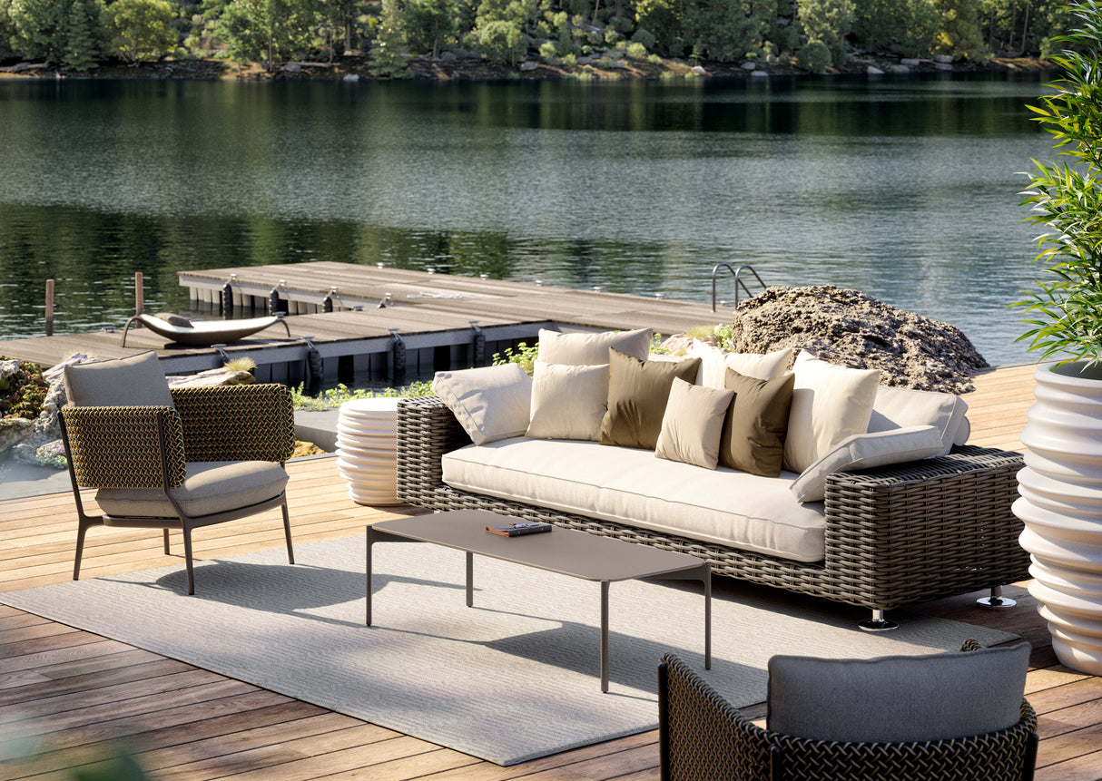 DEDON PAROS 2er Sofa inkl. Dry+ Plush Kissen Set