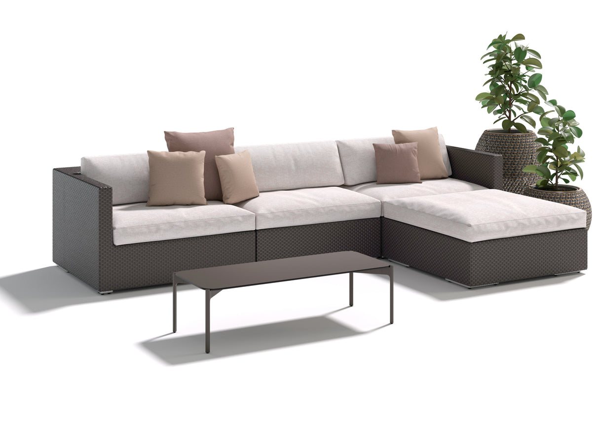 DEDON LOUNGE Eckmodul inkl. Plush Sitz- & Einseitiges Rückenkissen