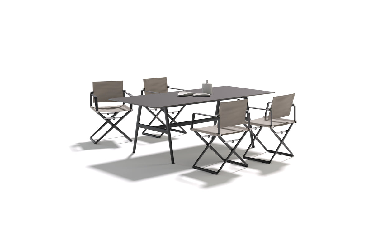 DEDON SEAX Armlehnenstuhl mit Holzdekor