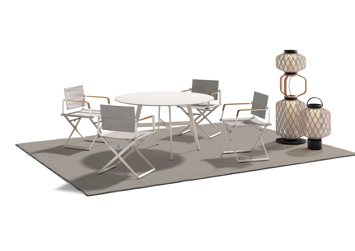 DEDON SEAX Armlehnenstuhl mit Holzdekor