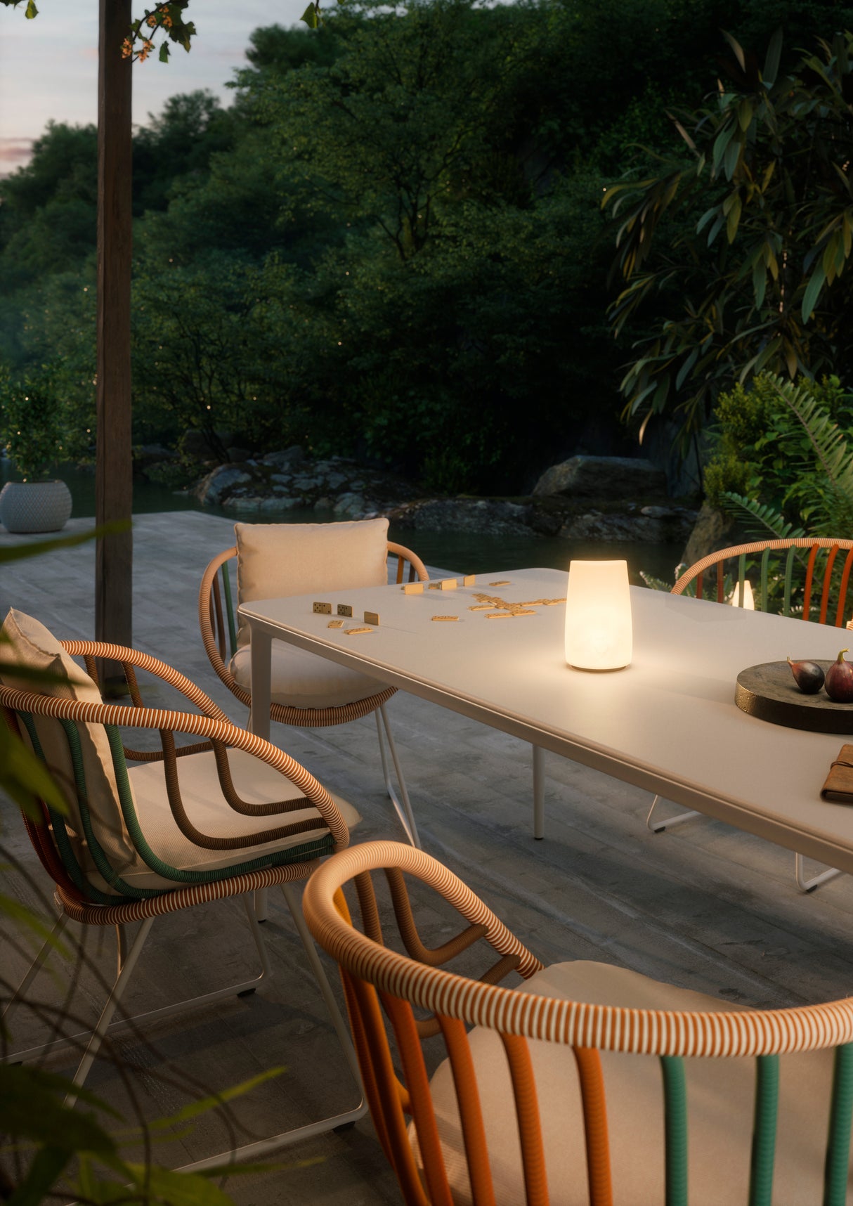 DEDON KIDA Armlehnenstuhl inkl. Dry+ Sitzkissen & Rückenkissen