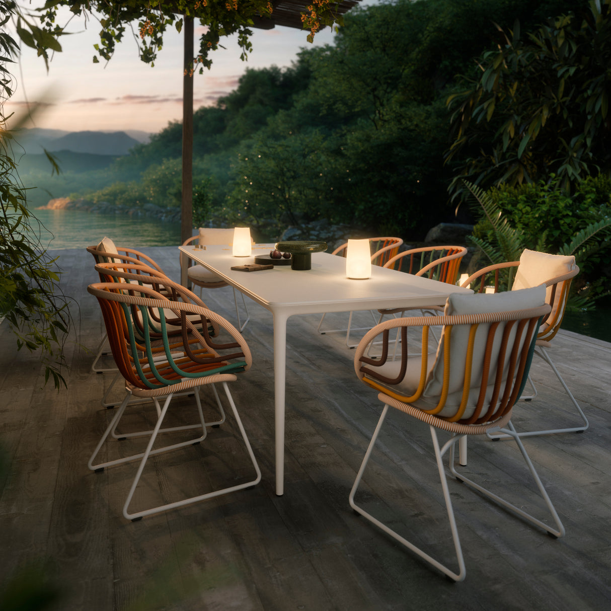 DEDON KIDA Armlehnenstuhl inkl. Dry+ Sitzkissen & Rückenkissen