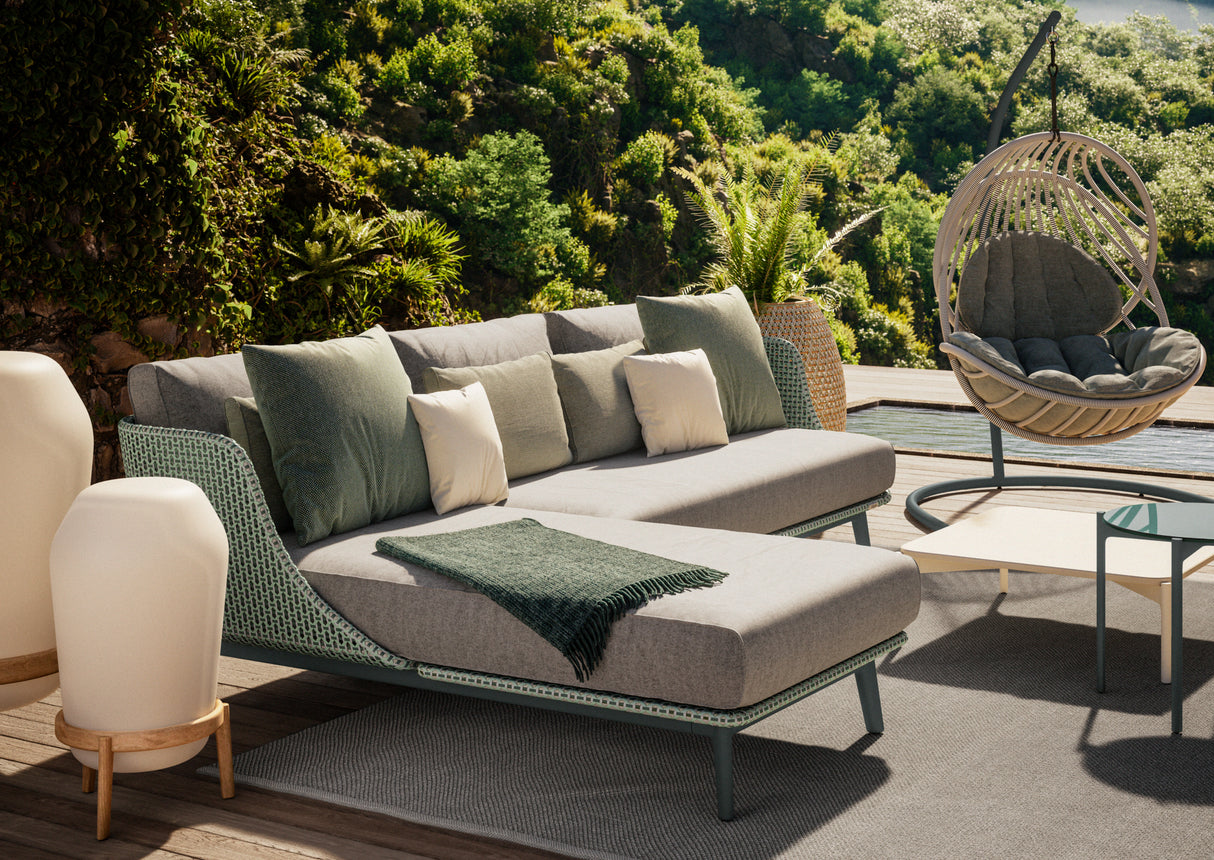 DEDON MBARQ Daybed rechts, inkl. Dry+ Kissenset