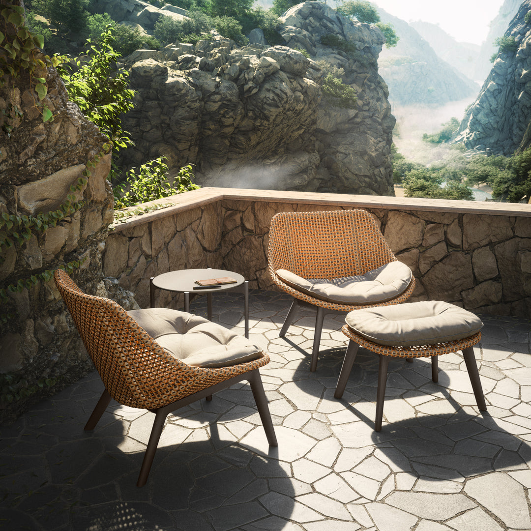 DEDON MBRACE ALU Hocker ohne Kissen