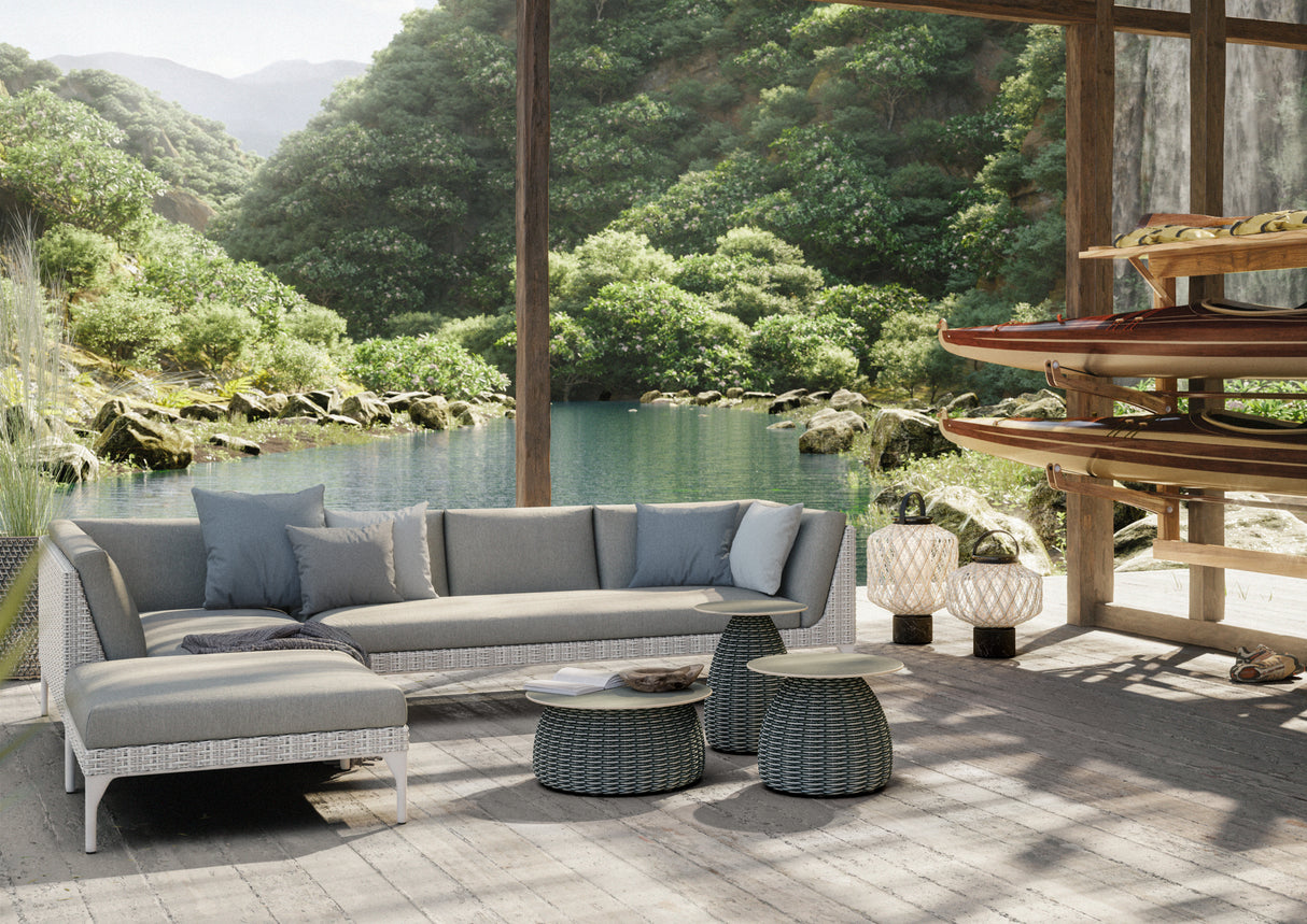 DEDON MU Daybed rechts inkl. Dry+ Kissenset