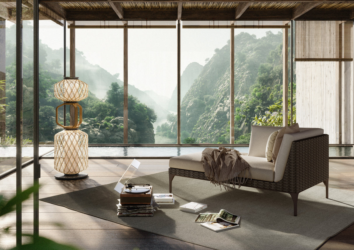 DEDON MU Daybed rechts inkl. Dry+ Kissenset