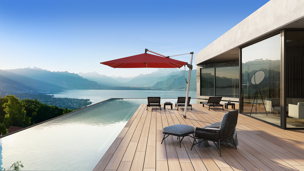 Glatz SOMBRANO Sonnenschirm, Gestell Aluminium natureloxiert - rund