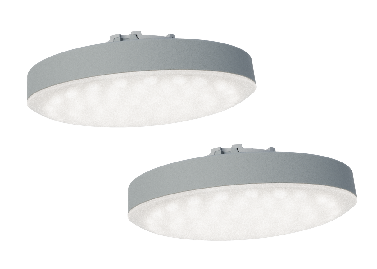 Glatz - OSYRION Spot LED Akku-Licht, 2er Set, mit Fernbedienung, inkl. Ladegerät und Ladekabel