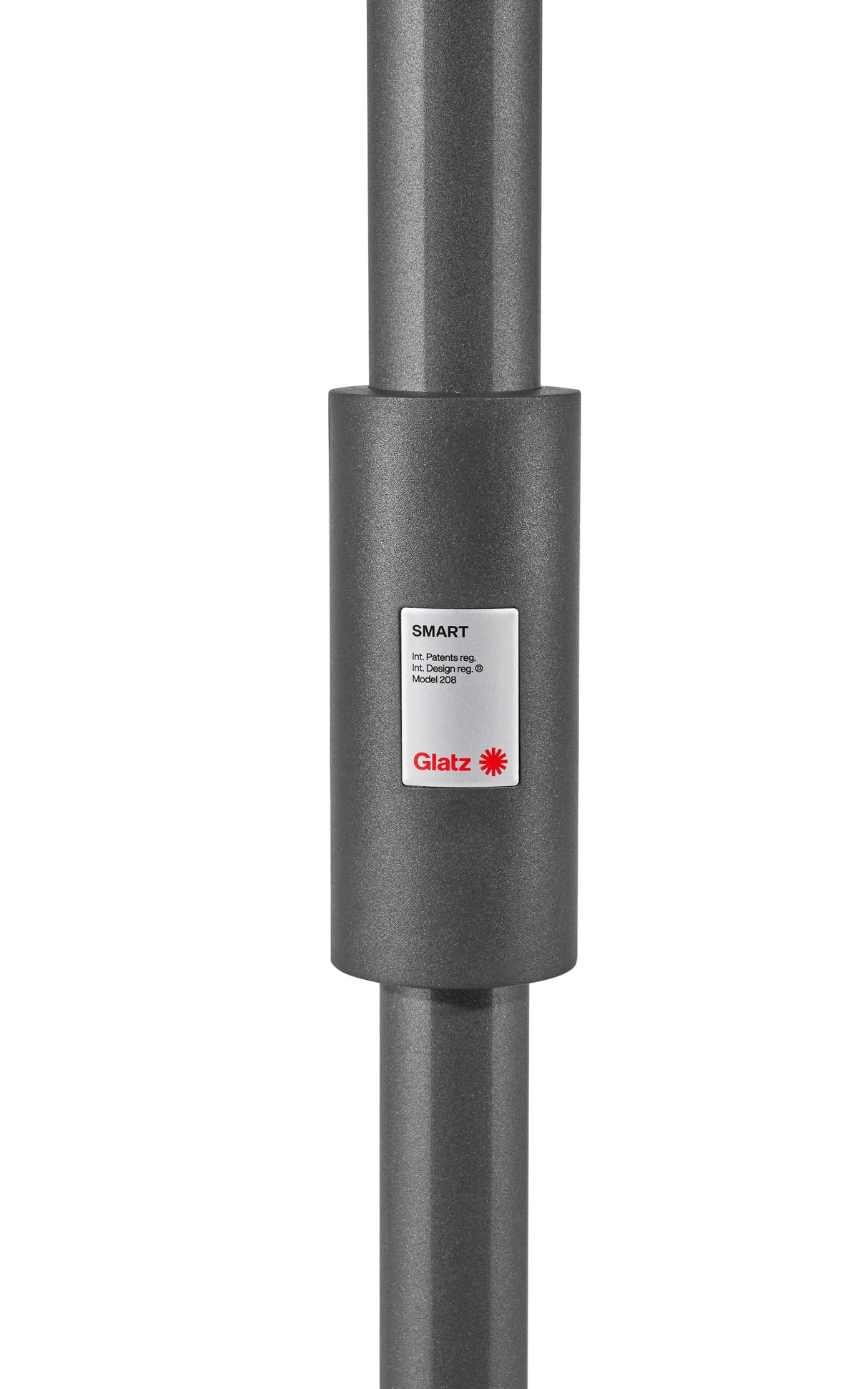 Glatz SMART Sonnenschirm anthrazit pulverbeschichtet - quadratisch