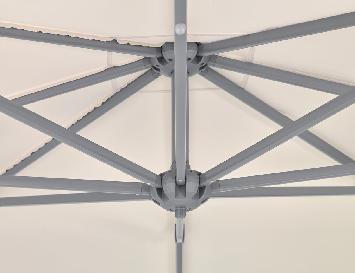 Glatz SOMBRANO Sonnenschirm, Gestell Aluminium natureloxiert - rechteckig