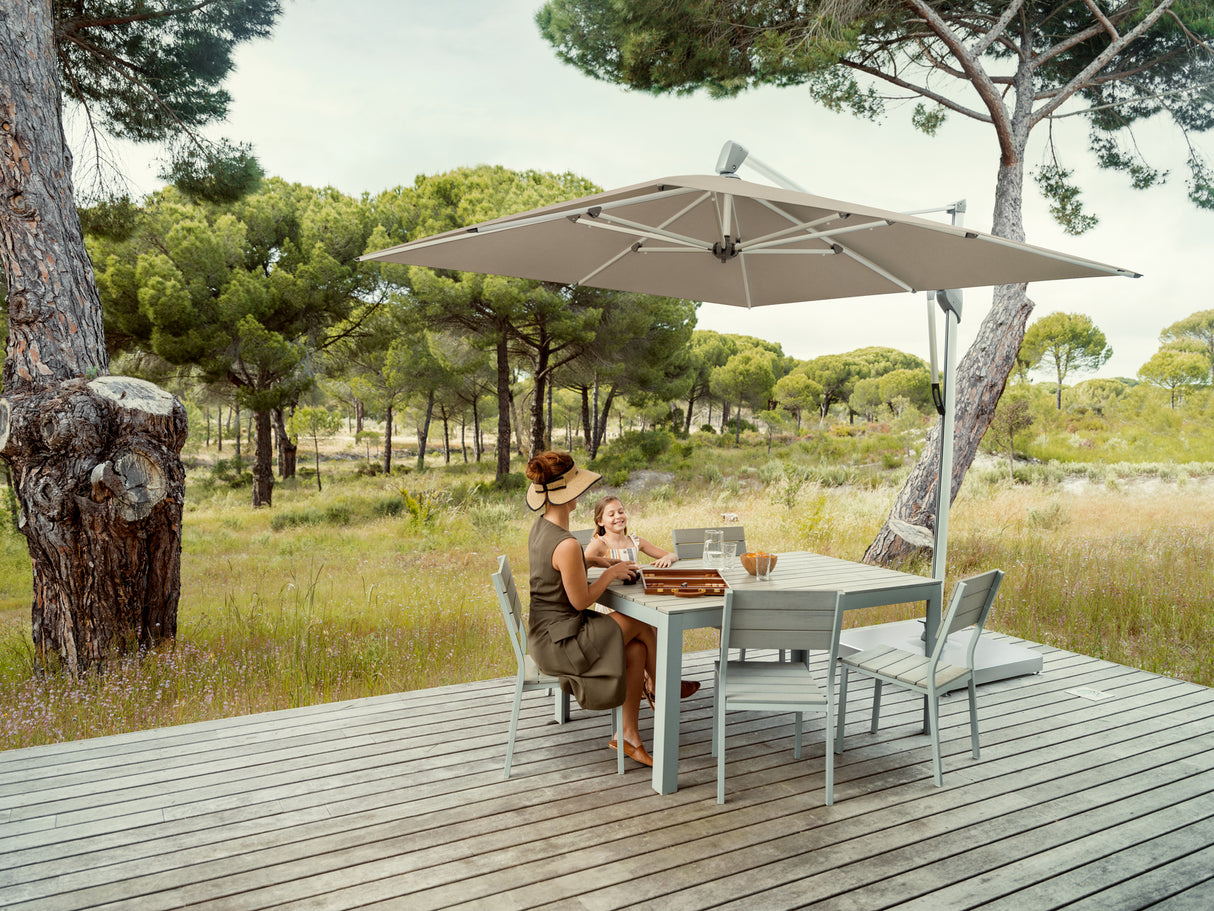 Glatz SOMBRANO Sonnenschirm, Gestell Aluminium natureloxiert - rund