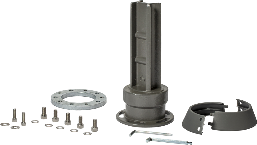 Glatz - Standfuss M4 zu FORTANO, Stahl verzinkt, graphitgrau