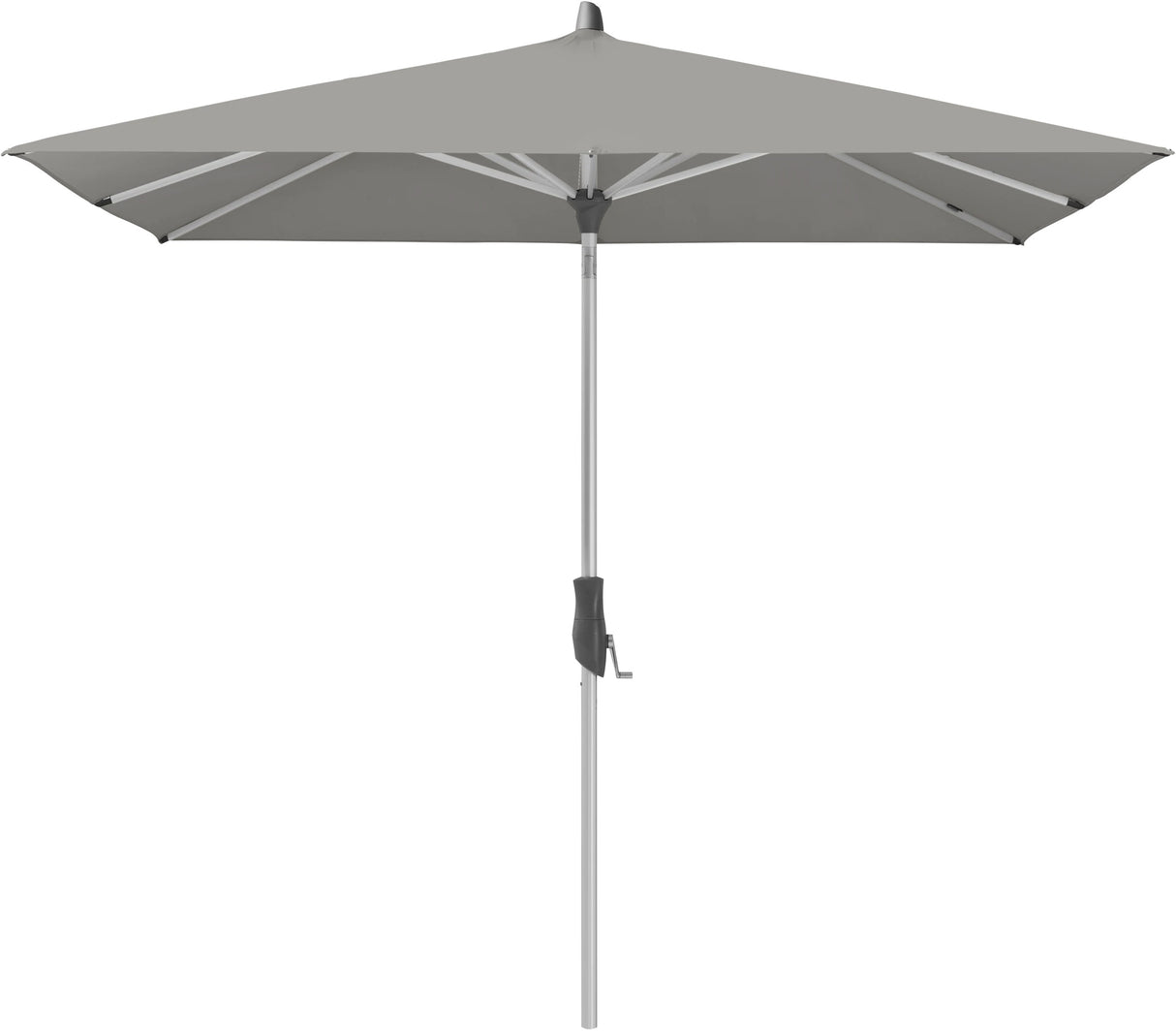 Glatz ALU-TWIST Sonnenschirm, Gestell Aluminium natureloxiert - rechteckig