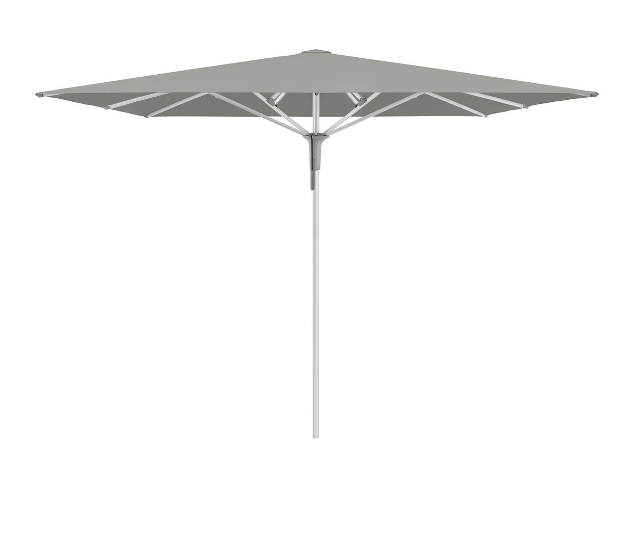 Glatz Gastronomieschirm - FORTINO Pro, Gestell Aluminium natureloxiert, 200 x 200 cm - 250 x 250 cm, rquadratisch