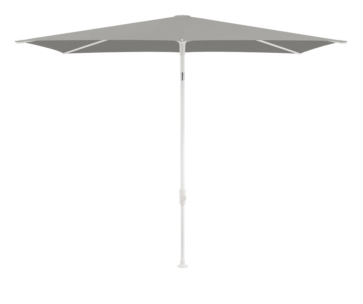 Glatz TWIST Sonnenschirm matt weiß pulverbeschichtet - rechteckig