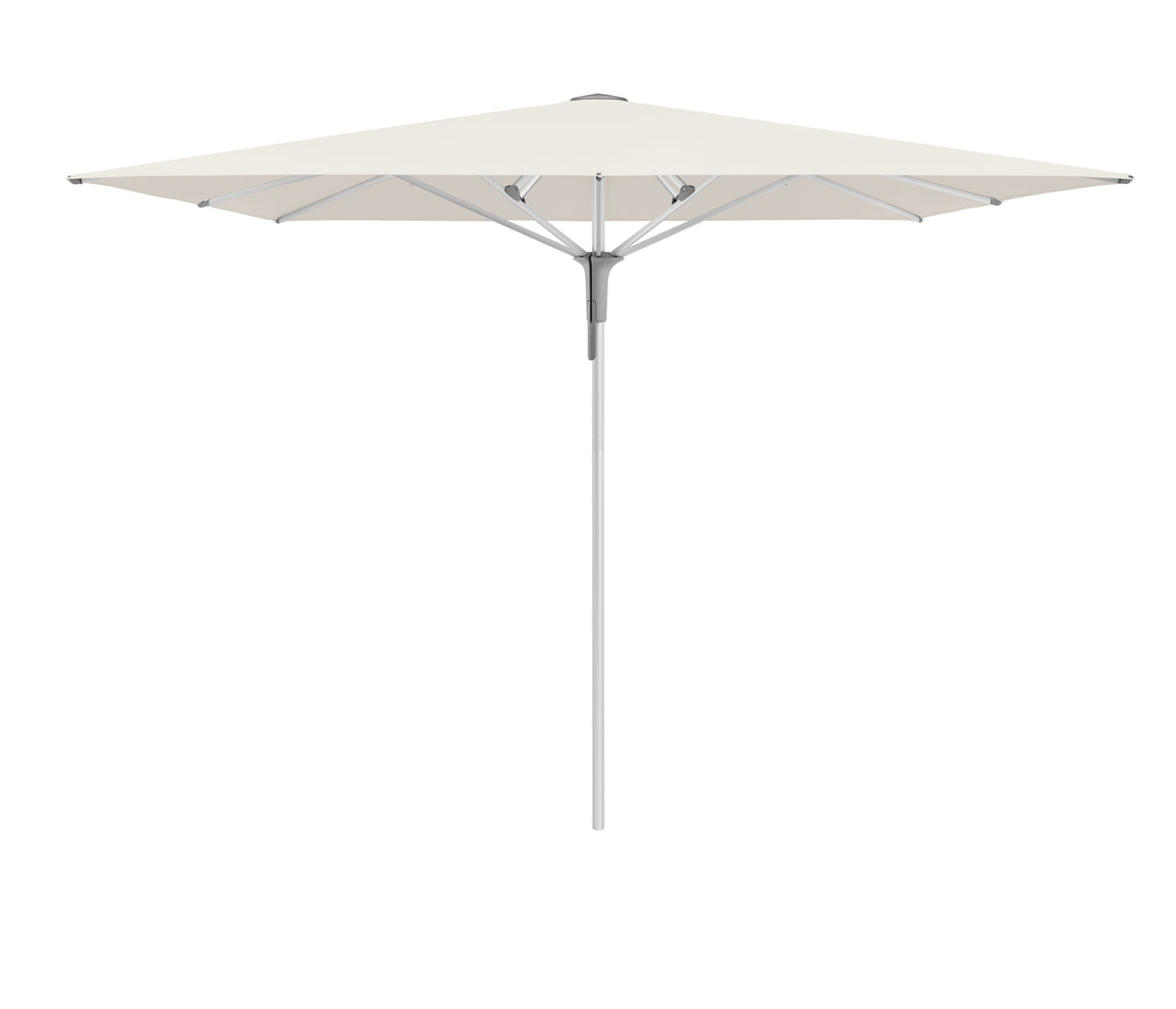 Glatz Gastronomieschirm - FORTINO Pro, Gestell Aluminium natureloxiert, 200 x 200 cm - 250 x 250 cm, rquadratisch