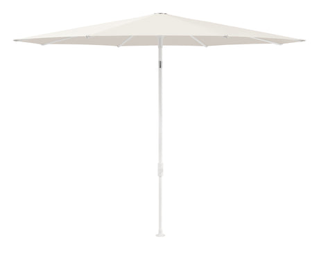 Glatz SMART Sonnenschirm matt weiss pulverbeschichtet - rund