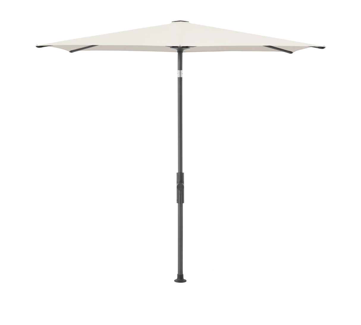 Glatz TWIST Sonnenschirm anthrazit pulverbeschichtet - quadratisch