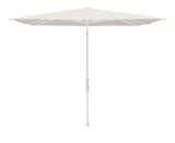 Glatz TWIST Sonnenschirm matt weiß pulverbeschichtet - quadratisch