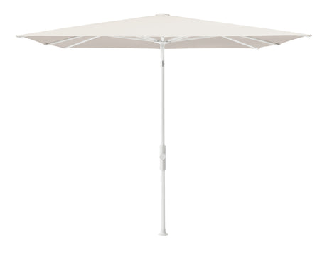 Glatz TWIST Sonnenschirm matt weiß pulverbeschichtet - quadratisch
