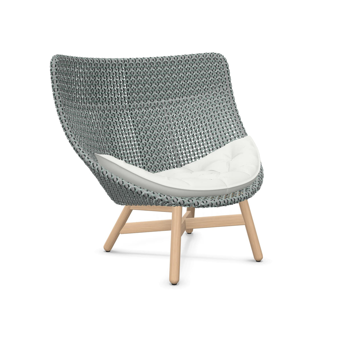 DEDON MBRACE Hochlehner Teak Gestell - Geflecht Baltic