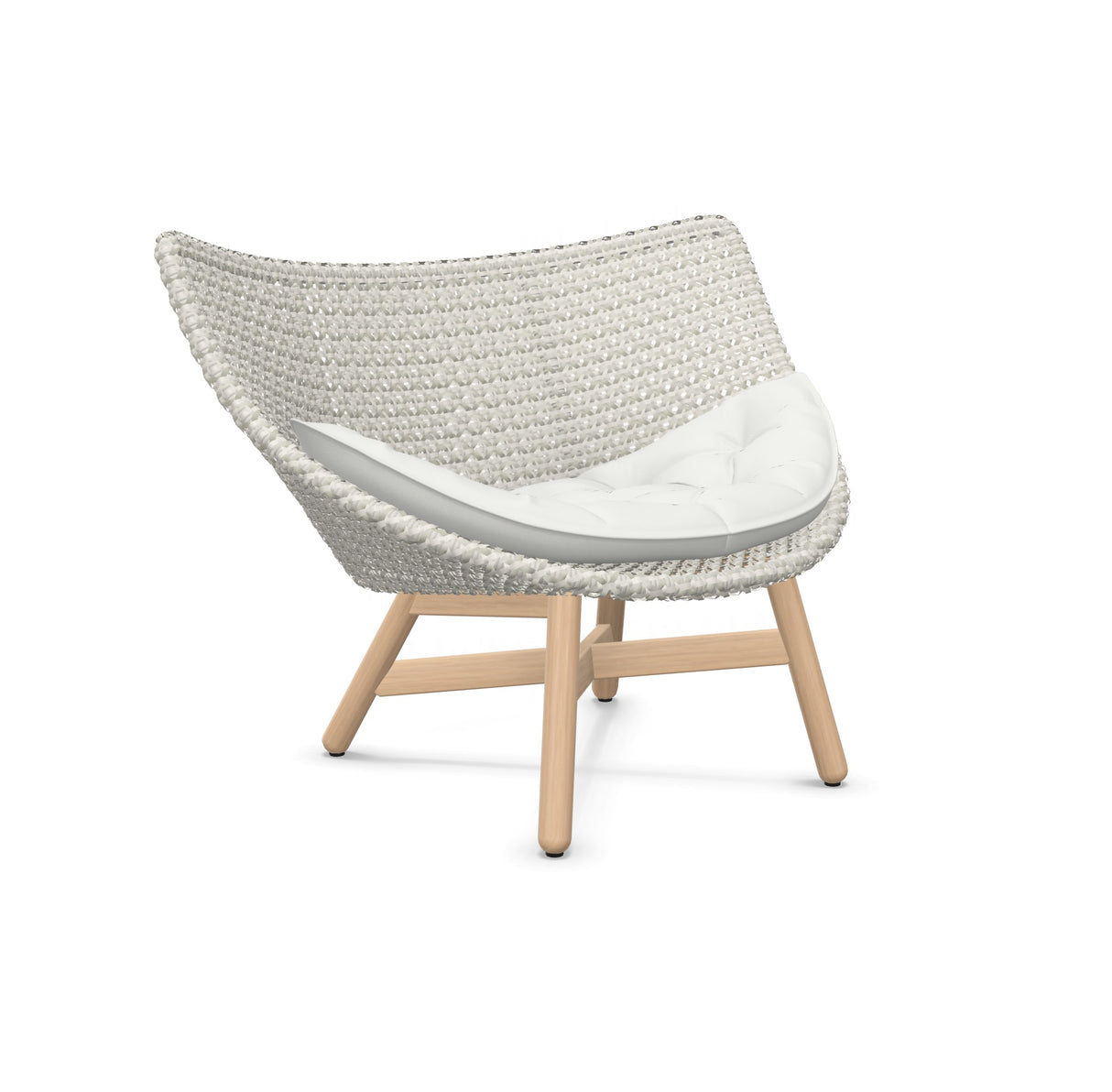 DEDON MBRACE Lounge Sessel Teak Gestell - Geflecht Sea Salt