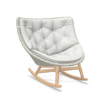 DEDON MBRACE Schaukelstuhl Teak Gestell - Geflecht Sea Salt