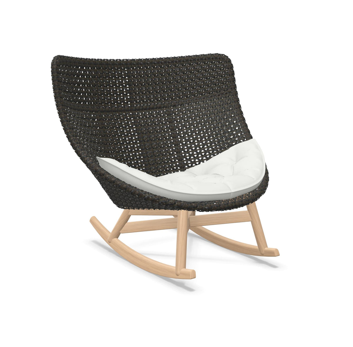 DEDON MBRACE Schaukelstuhl Teak Gestell - Geflecht Arabica