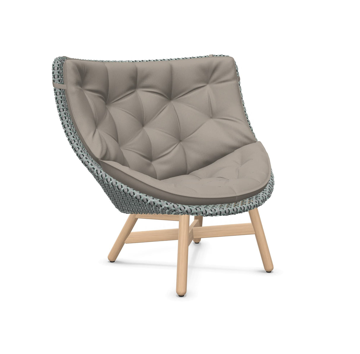 DEDON MBRACE Hochlehner Teak Gestell - Geflecht Baltic