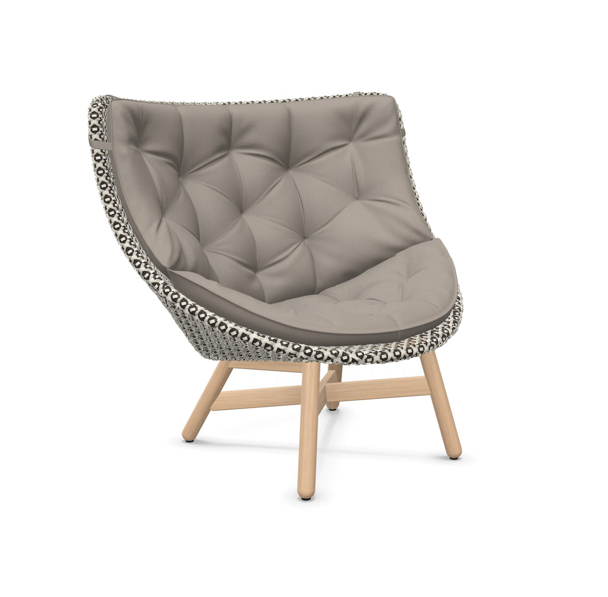 DEDON MBRACE Hochlehner Teak inkl. Gesamtauflage