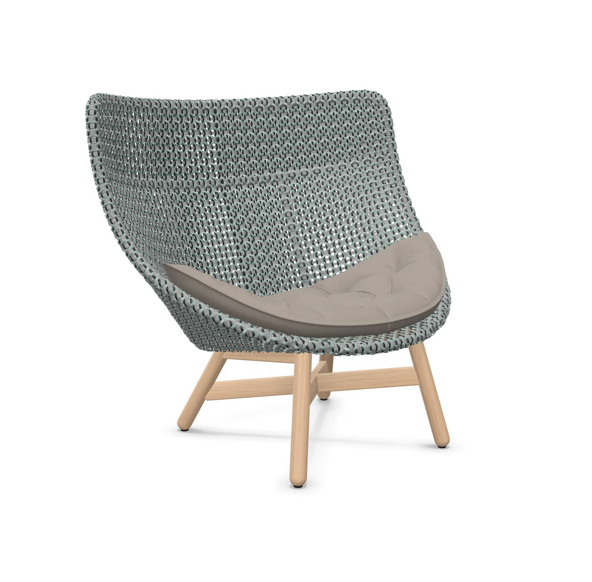 DEDON MBRACE Hochlehner Teak Gestell - Geflecht Baltic