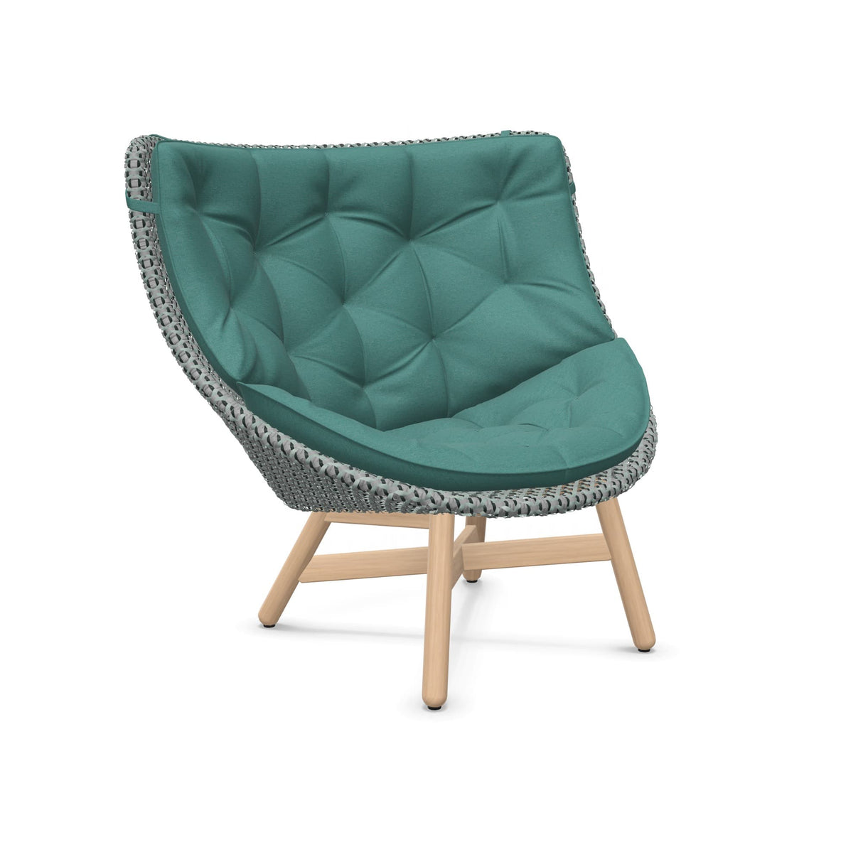 DEDON MBRACE Hochlehner Teak Gestell - Geflecht Baltic