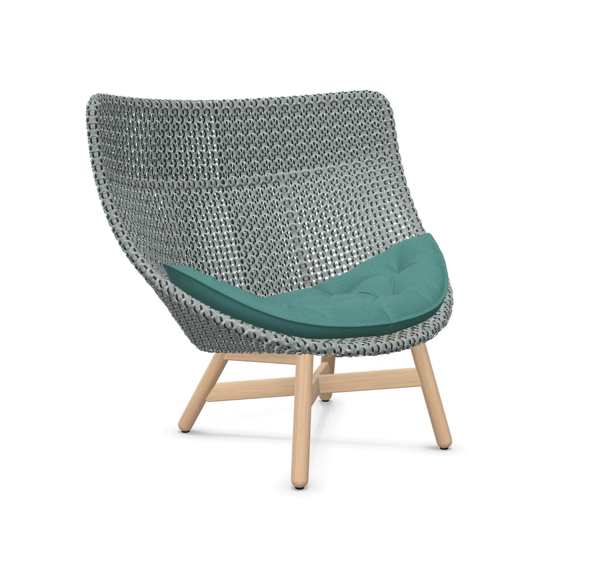 DEDON MBRACE Hochlehner Teak Gestell - Geflecht Baltic