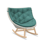DEDON MBRACE Schaukelstuhl Teak Gestell - Geflecht Sea Salt