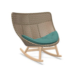 DEDON MBRACE Schaukelstuhl Teak Gestell - Geflecht Chestnut