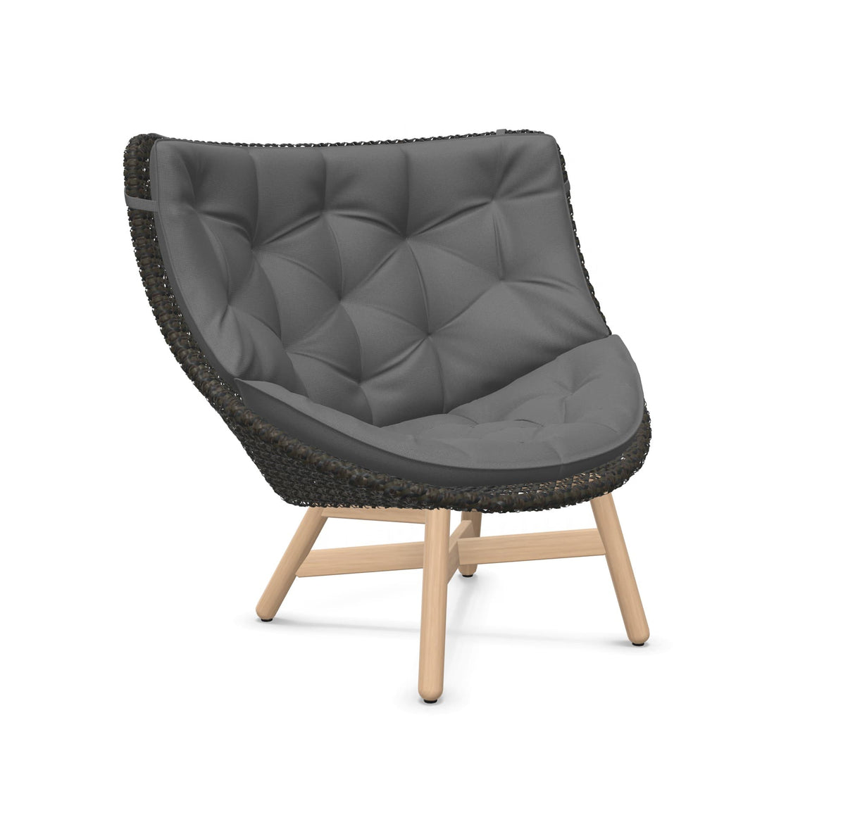 DEDON MBRACE Hochlehner Teak Gestell - Geflecht Arabica