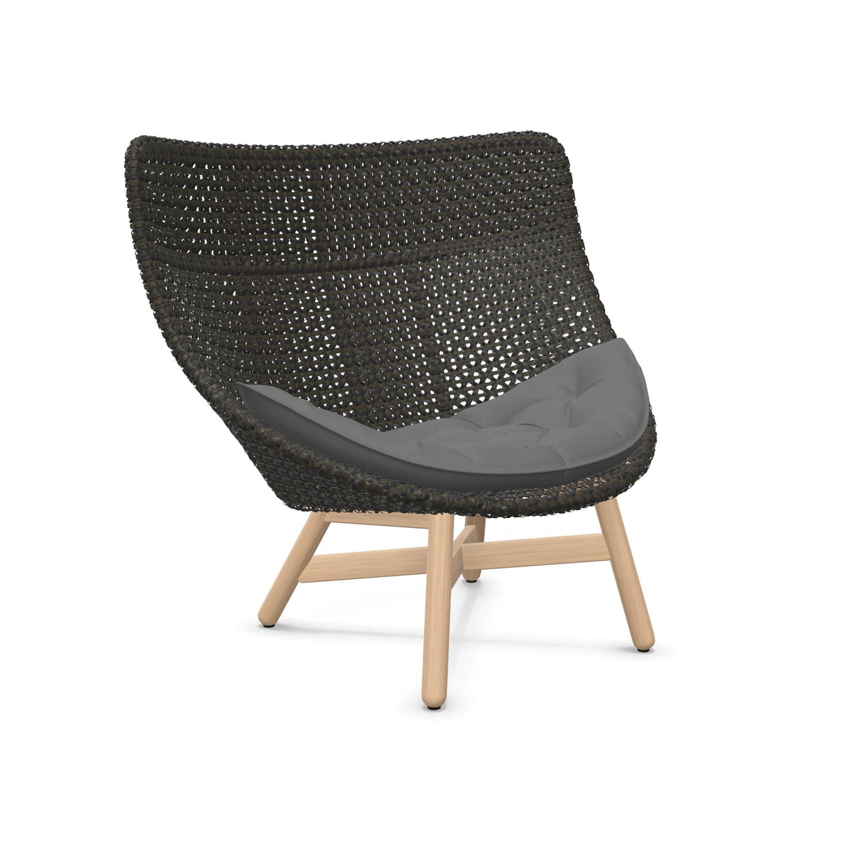 DEDON MBRACE Hochlehner Teak Gestell - Geflecht Arabica