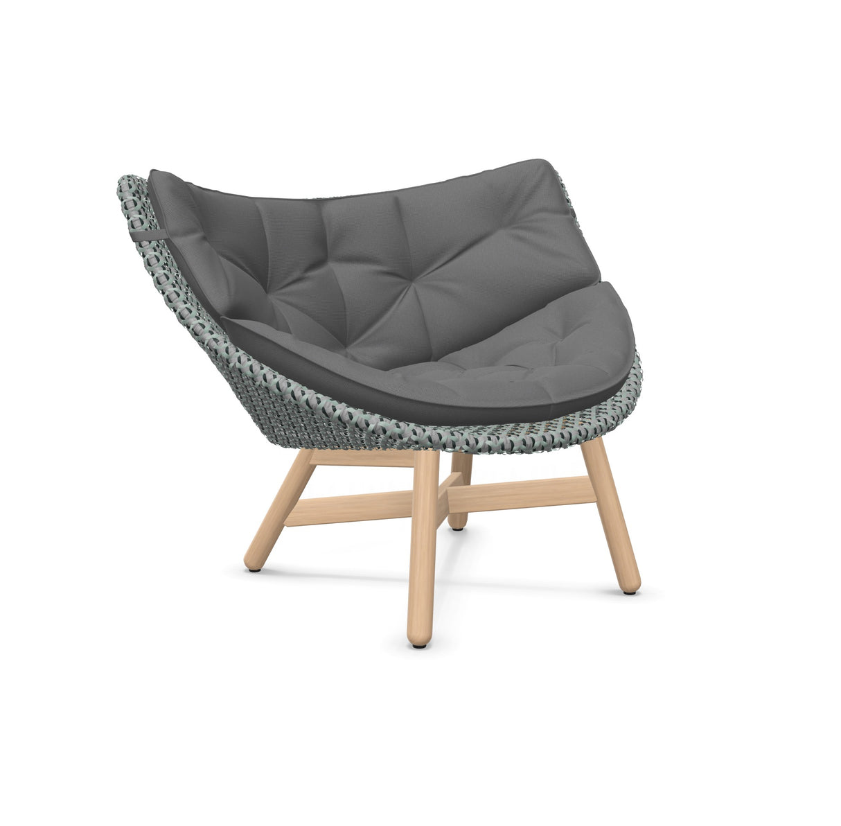 DEDON MBRACE Lounge Sessel Teak Gestell - Geflecht Baltic