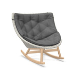 DEDON MBRACE Schaukelstuhl Teak Gestell - Geflecht Sea Salt