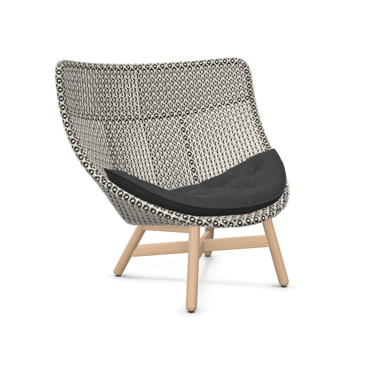 DEDON MBRACE Hochlehner Teak Gestell - Geflecht Pepper