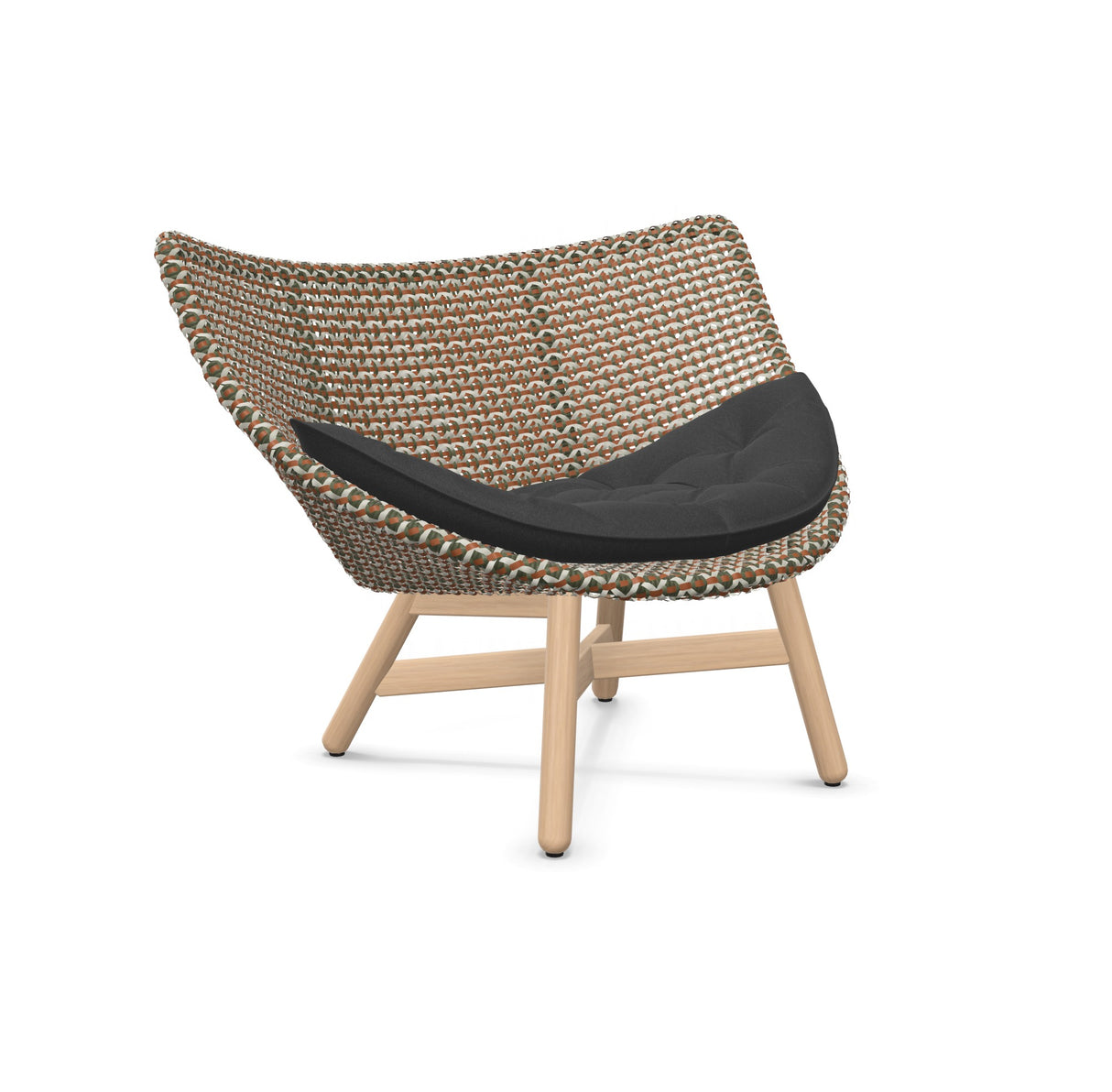 DEDON MBRACE Lounge Sessel Teak Gestell - Geflecht Chestnut