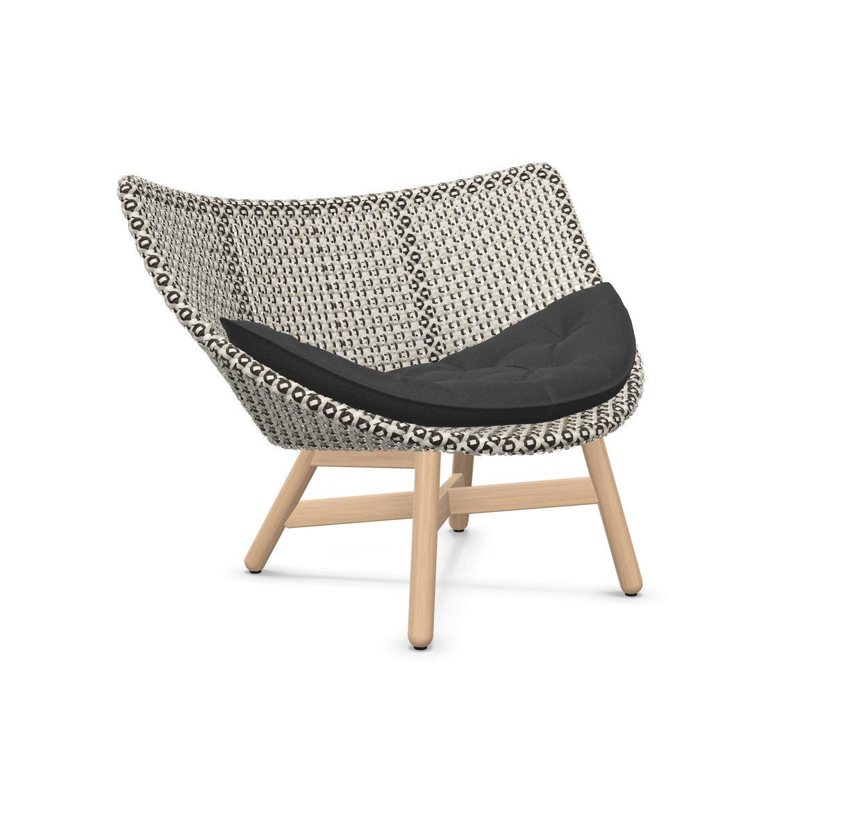 DEDON MBRACE Lounge Sessel Teak Gestell - Geflecht Pepper