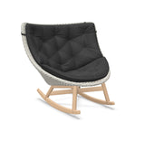 DEDON MBRACE Schaukelstuhl Teak Gestell - Geflecht Sea Salt