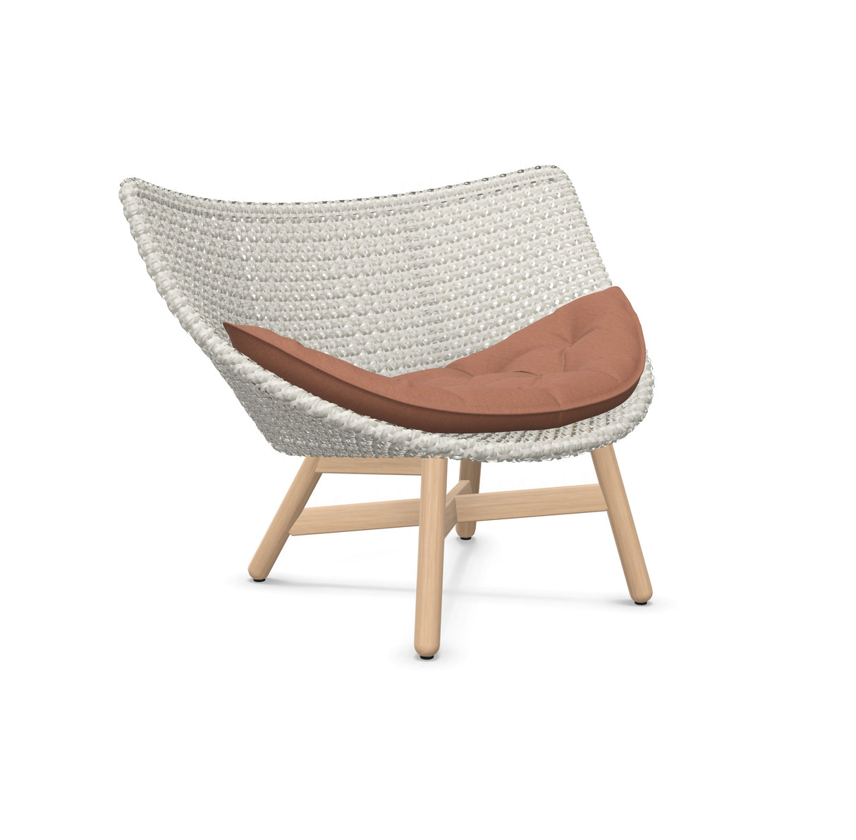 DEDON MBRACE Lounge Sessel Teak Gestell - Geflecht Sea Salt