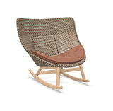 DEDON MBRACE Schaukelstuhl Teak Gestell - Geflecht Chestnut